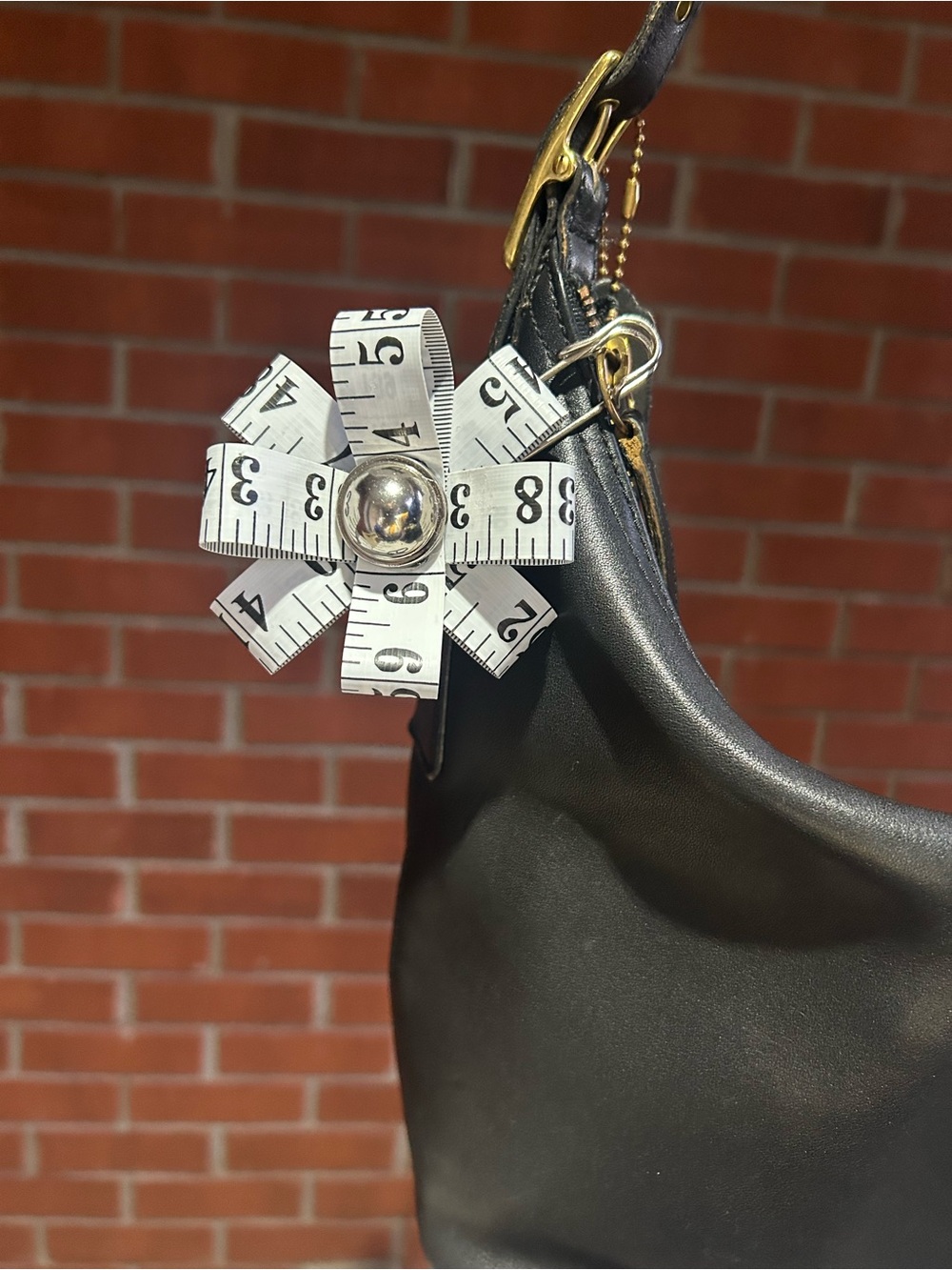 Measuring Tape Flower Charm